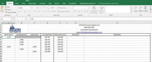 Level-Book-Spreadsheet