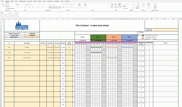 3 week programme animation