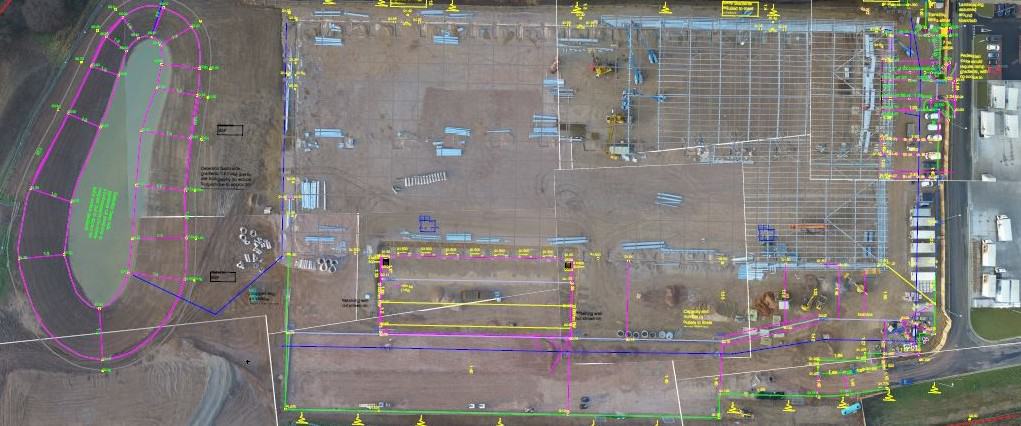 AutoCAD Overlaid On Site