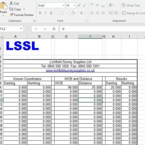 LSSL Traverse Spreadsheet